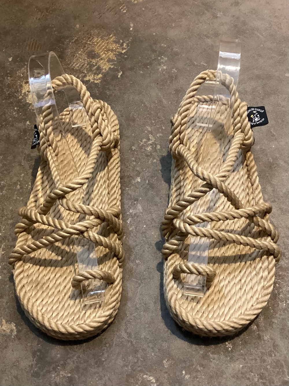 Nomadic State of Mind Original Toe Joe Rope Sandals Size 36 6-6.5
